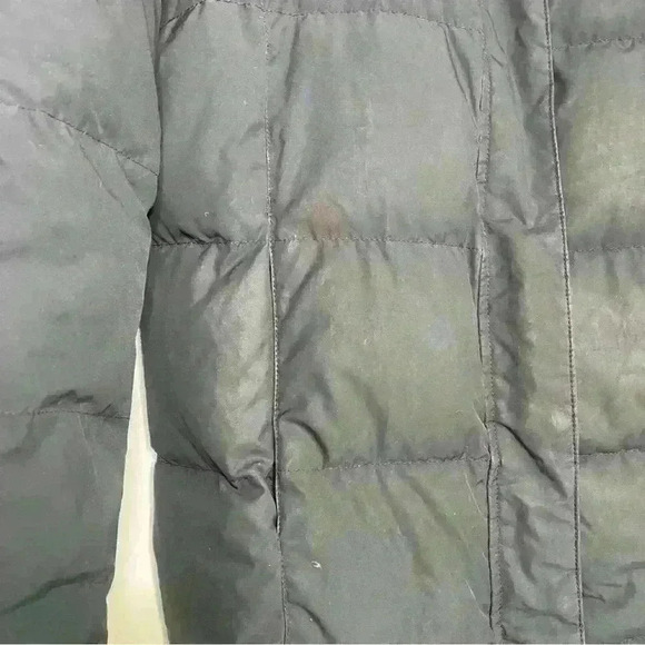 LL Bean black Long Goose Down Puffer Winter Cold Weather Jacket NO Hood-SZ:Small - Picture 4 of 8